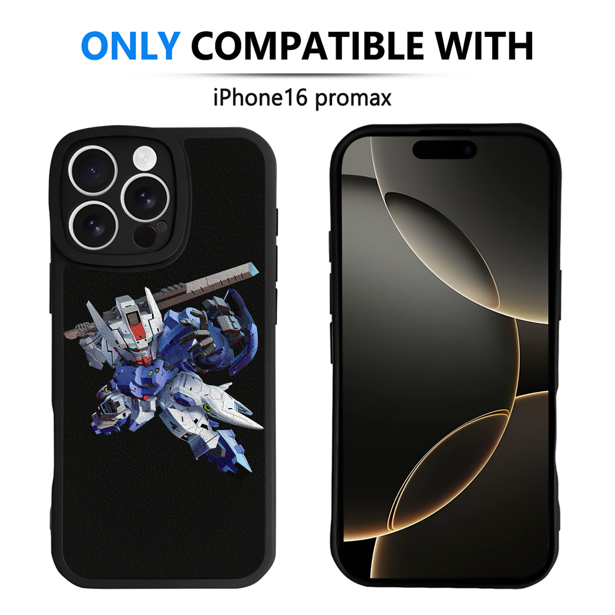 （画像用） 機動戦士ガンダム Mobile Suit Gundam 【iPhone 16シリーズ対応】シリコンスマホケース（レザー調） 材質：シリコン